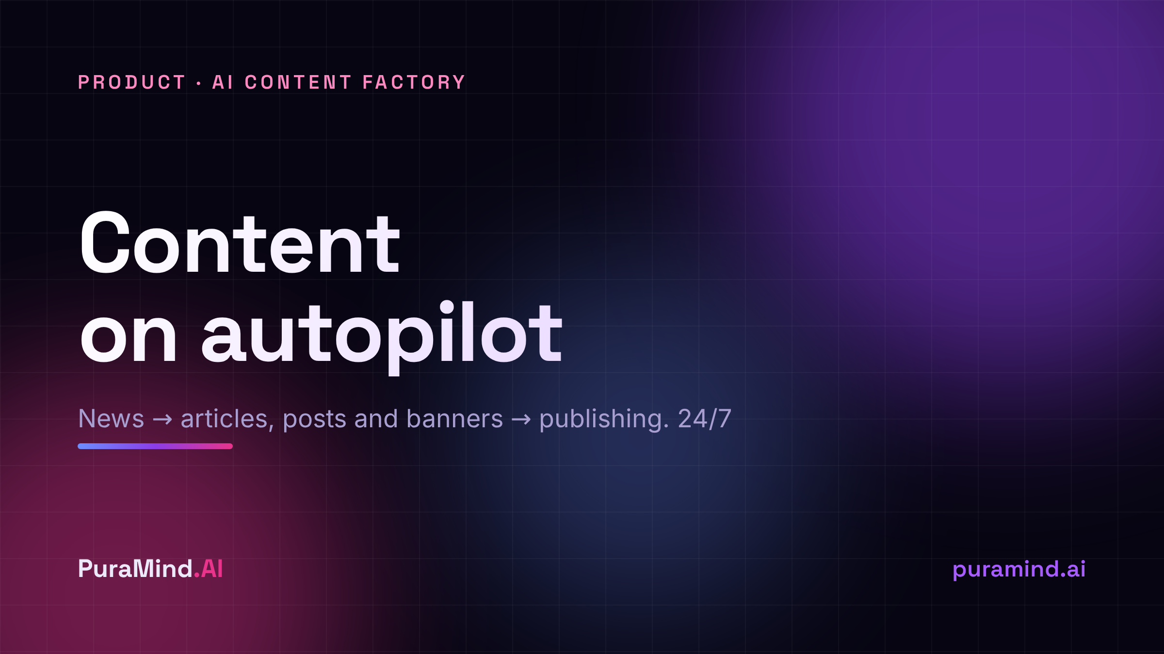 AI Content Factory: articles, posts, and banners without manual routine