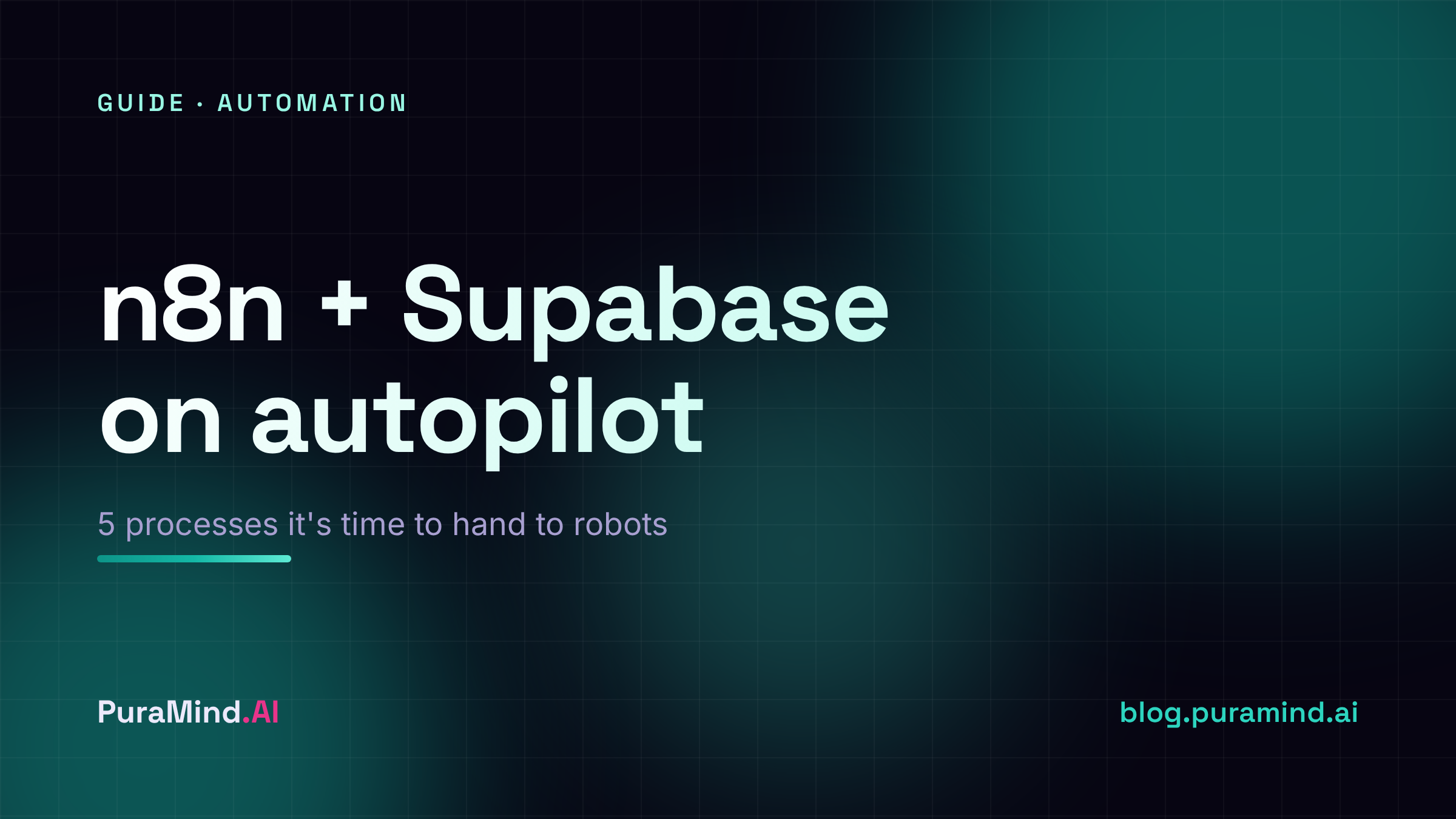 n8n + Supabase Automation: 5 Processes It's Time to Hand Off to Robots