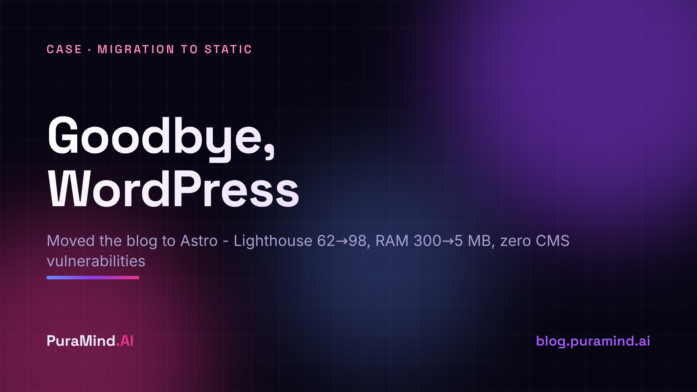 Why We Migrated from WordPress to a Static Site
