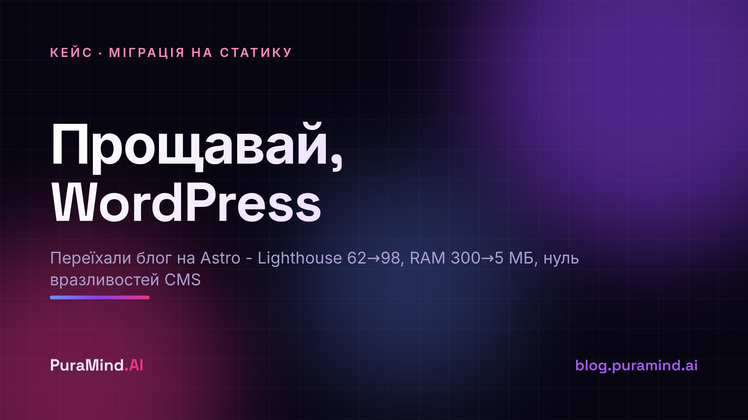 Чому ми перейшли з WordPress на статичний сайт